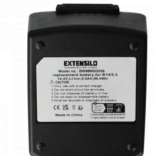 Szerszámgép akku Hilti 429788, B14/3.3, 418263 - 6000 mAh, 14.4 V, Li-Ion - Utángyártott akku