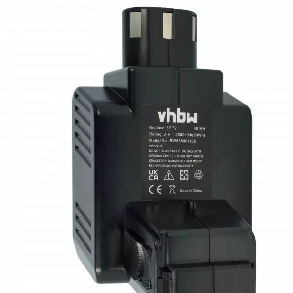 Szerszámgép akku Hilti BP60, 331530, BP40, BP72 - 2500 mAh, 24 V, NiMH - Utángyártott akku Szerszámgép akku Hilti BP60, 331530, BP40, BP72 - 2500 mAh, 24 V, NiMH - Utángyártott akku