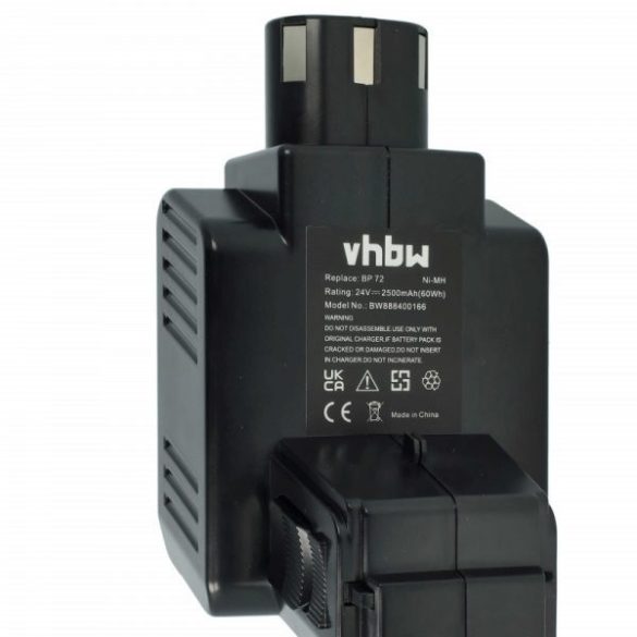 Szerszámgép akku Hilti BP60, 331530, BP40, BP72 - 2500 mAh, 24 V, NiMH - Utángyártott akku
