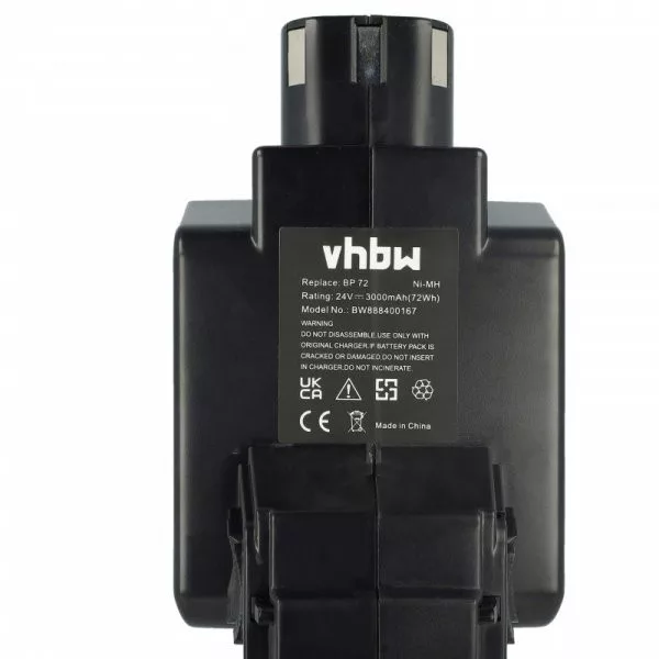   Szerszámgép akku Hilti BP72, BP60, 331530, BP40 - 3000 mAh, 24 V, NiMH - Utángyártott akku