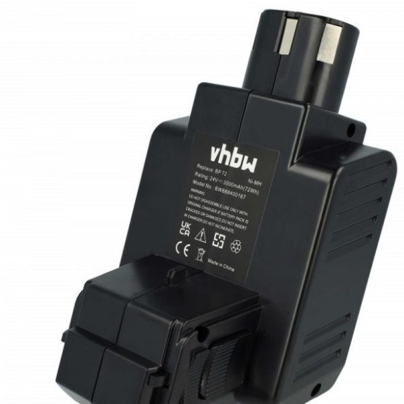 Szerszámgép akku Hilti BP72, BP60, 331530, BP40 - 3000 mAh, 24 V, NiMH - Utángyártott akku