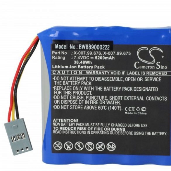 Egészségügyi eszköz - Heine X-007.99.676, X-007.99.675 - 5200 mAh 7.4 V Li-Ion - Utángyártott akku