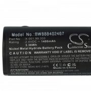   Egészségügyi eszköz - Heine X-001.99.333 - 1400 mAh 2.4 V NiMH - Utángyártott akku