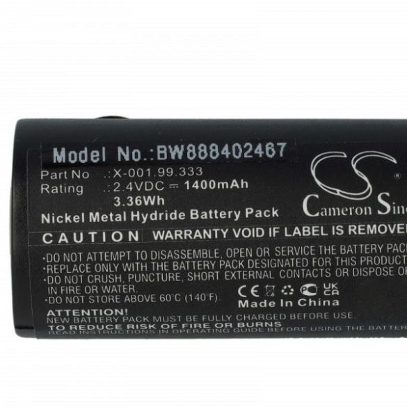 Egészségügyi eszköz - Heine X-001.99.333 - 1400 mAh 2.4 V NiMH - Utángyártott akku