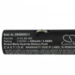   Egészségügyi eszköz - Heine X-02.99.382, X-02.99.380, BATT/110904-A1 - 850 mAh 3.6 V NiMH - Utángyártott akku
