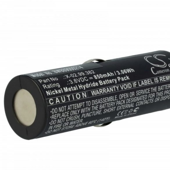 Egészségügyi eszköz - Heine X-02.99.382, X-02.99.380, BATT/110904-A1 - 850 mAh 3.6 V NiMH - Utángyártott akku