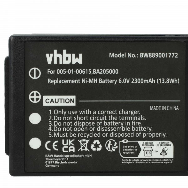 HBC 005-01-00615, BA205000, BA206000, BA205030 - 2300 mAh 6 V NiMH Utángyártott távirányító akku HBC 005-01-00615, BA205000, BA206000, BA205030 - 2300 mAh 6 V NiMH Utángyártott távirányító akku