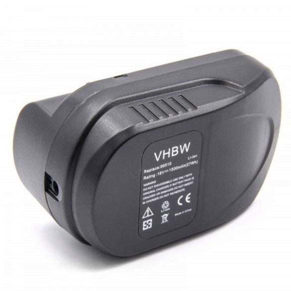 Szerszámgép akku Güde 95510, 95515, 95517, 95513, 95514, 490476 - 1500 mAh, 18 V, Li-Ion - Utángyártott akku