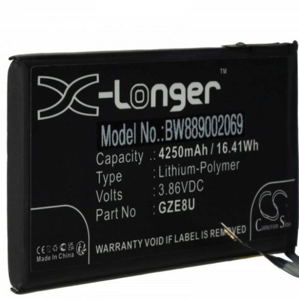 Google GZE8U - 4250 mAh 3.86 V Li-polymer - Utángyártott telefon akku