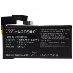   Google G63QN - 4900 mAh 3.85 V Li-polymer - Utángyártott telefon akku