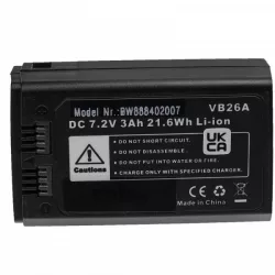   Godox VB26A, VB26 - 3000 mAh 7.2 V Li-Ion - Utángyártott vaku akkumulátor