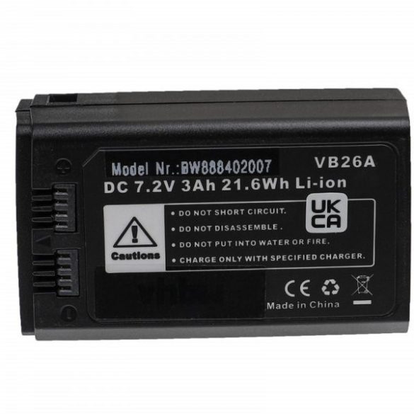 Godox VB26A, VB26 - 3000 mAh 7.2 V Li-Ion - Utángyártott vaku akkumulátor