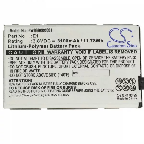 Mobil Router GlocalMe E1, GLMU18A02 - 3100 mAh 3.8 V Li-polymer - Utángyártott akku