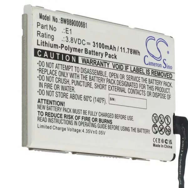 Mobil Router GlocalMe E1, GLMU18A02 - 3100 mAh 3.8 V Li-polymer - Utángyártott akku
