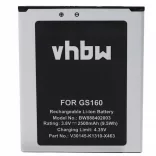 Gigaset V30145-K1310-X463 - 2500 mAh 3.8 V Li-Ion - Utángyártott telefon akku - VHBW