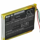 GPS Tracker Garmin 361-00121-00, 361-00121-10 - 900 mAh 3.8 V Li-polymer - Utángyártott akku - VHBW