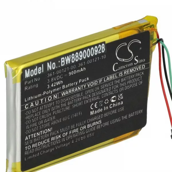 GPS Tracker Garmin 361-00121-00, 361-00121-10 - 900 mAh 3.8 V Li-polymer - Utángyártott akku
