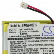   Okosóra - Garmin 361-00117-00, 361-00097-00 - 180 mAh 3.7 V Li-polymer - utángyártott akku