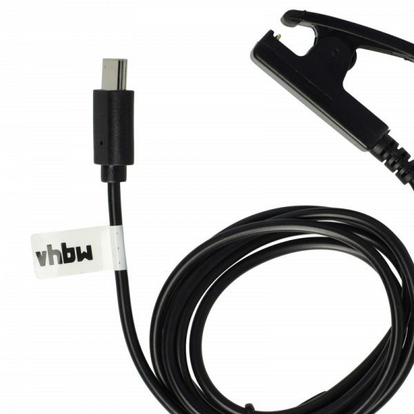 Töltőkábel Garmin 010-13289-00 for Garmin Fitness Tracker - USB C Kábel, 100cm, fekete - Utángyártott