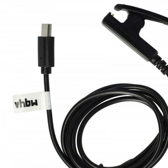 Töltőkábel Garmin 010-13289-00 for Garmin Fitness Tracker - USB C Kábel, 100cm, fekete - Utángyártott