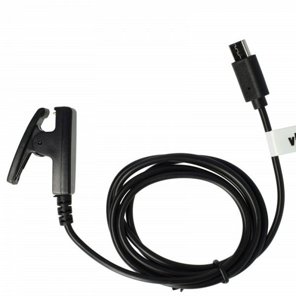 Töltőkábel Garmin 010-13289-00 for Garmin Fitness Tracker - USB C Kábel, 100cm, fekete - Utángyártott