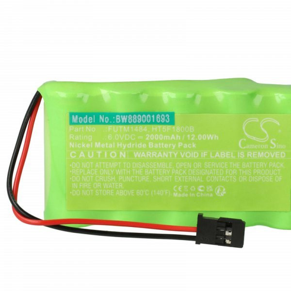   Transmitter Futaba HT5F1800B, FUTM1484 - 2000 mAh 6 V NiMH - Utángyártott akku