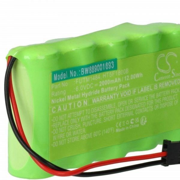 Transmitter Futaba HT5F1800B, FUTM1484 - 2000 mAh 6 V NiMH - Utángyártott akku