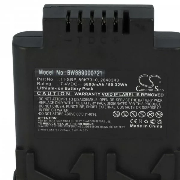 Thermal Imaging Camera Fluke 89K7310, TI-SBP, 2648343 - 6800 mAh 7.4 V Li-Ion - Utángyártott tablet akku