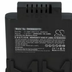   Thermal Imaging Camera Fluke 89K7310, TI-SBP, 2648343 - 6800 mAh 7.4 V Li-Ion - Utángyártott tablet akku