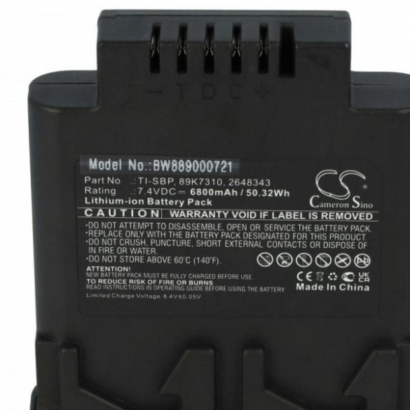 Thermal Imaging Camera Fluke 89K7310, TI-SBP, 2648343 - 6800 mAh 7.4 V Li-Ion - Utángyártott tablet akku
