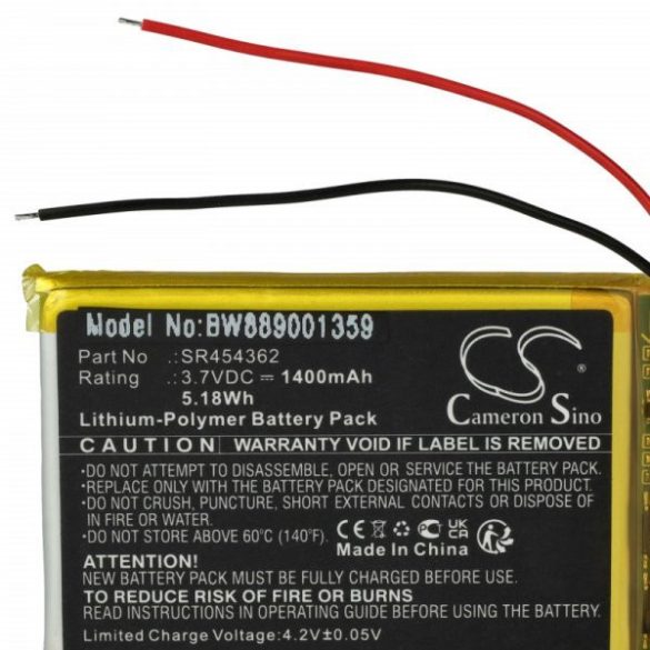 GPS Falk SR454362 - 1400mAh, 3.7V - Utángyártott akku