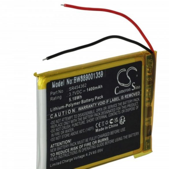 GPS Falk SR454362 - 1400mAh, 3.7V - Utángyártott akku