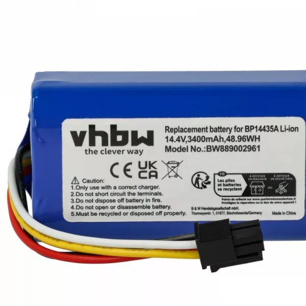 Eureka/Midea BP14435A for Eureka 3400mAh, 14.4V, Li-Ion - Utángyártott porszívó akku