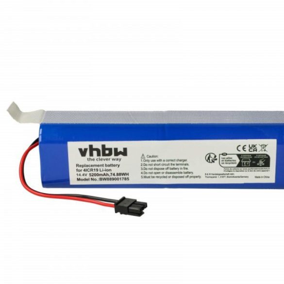 Eufy PA89, PA61 for Eufy 5200mAh, 14.4V, Li-Ion - Utángyártott porszívó akku