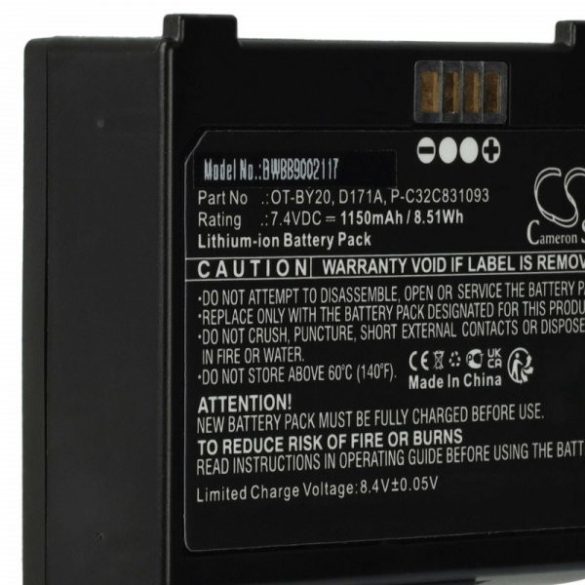Printer Epson OT-BY20, D171A, 2165069, P-C32C831093 - 1150 mAh 7.4 V Li-Ion - Utángyártott akki