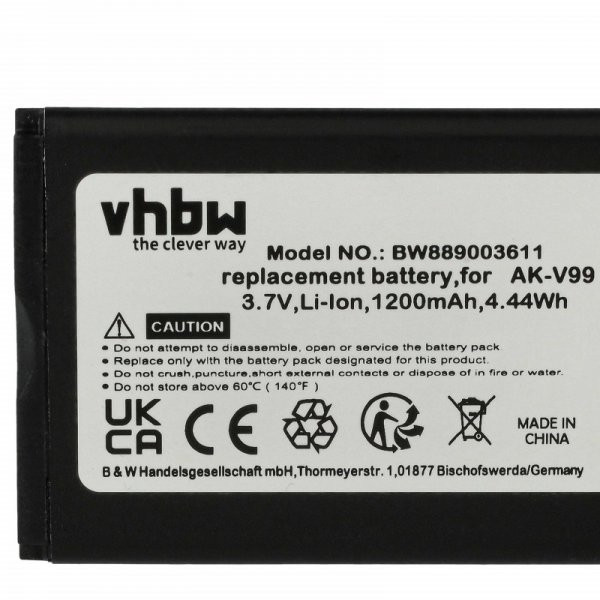 Emporia AK-V99 - 1200 mAh 3.7 V Li-Ion - Utángyártott telefon akku