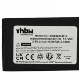 Emporia AK-V50-4G - 1400 mAh 3.8 V Li-Ion - Utángyártott telefon akku - VHBW