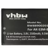 Emporia AK-S3M-BC - 2500 mAh 3.8 V Li-polymer - utángyártott mobiltelefon akku - VHBW