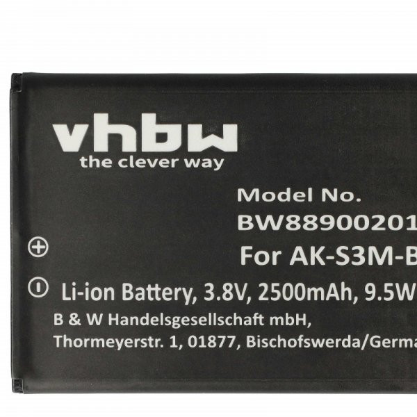 Emporia AK-S3M - 2500 mAh 3.8 V Li-polymer - utángyártott mobiltelefon akku