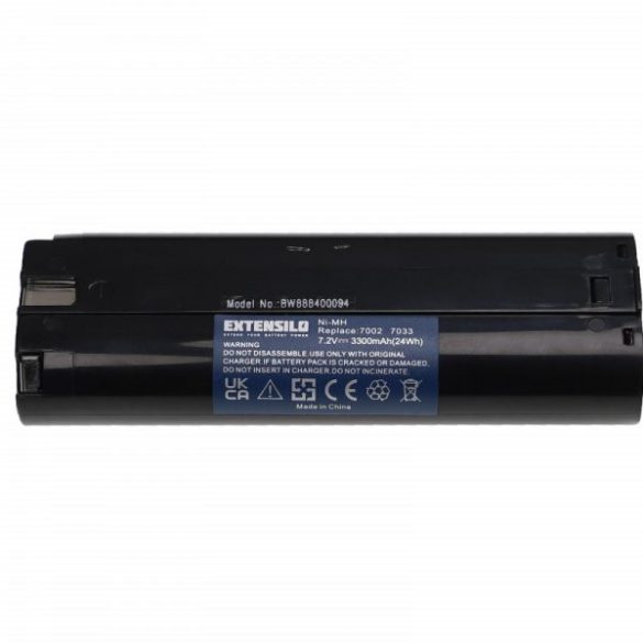 Szerszámgép akku Einhell 91011 - 3300 mAh, 7.2 V, NiMH - Utángyártott akku