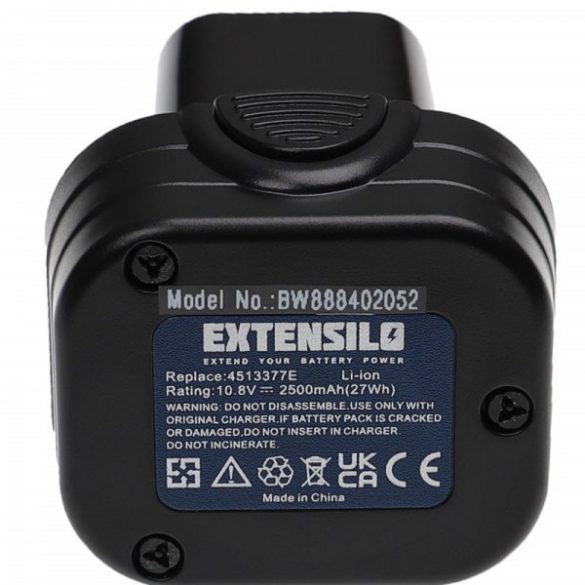 Szerszámgép akku Einhell 4513377E - 2500 mAh, 10.8 V, Li-Ion - Utángyártott akku