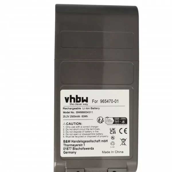 Dyson 96547001, 965470-01 for Dyson 2500mAh, 25.2V, Li-Ion - Utángyártott porszívó akku