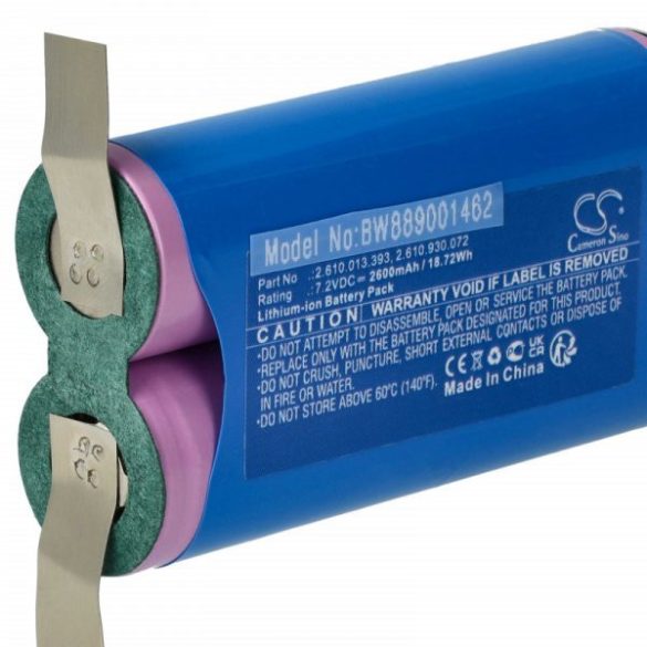 Szerszámgép akku Dremel 2.610.013.393, 2.610.930.072 - 2600 mAh, 7.2 V, Li-Ion - Utángyártott akku