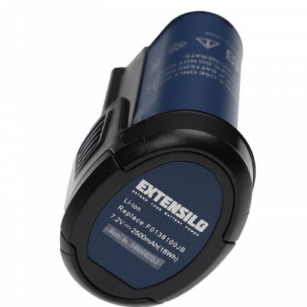 Szerszámgép akku Dremel 26150808JA, 2 607 336 715, 2.615.080.8JA - 2500 mAh, 7.2 V, Li-Ion - Utángyártott akku