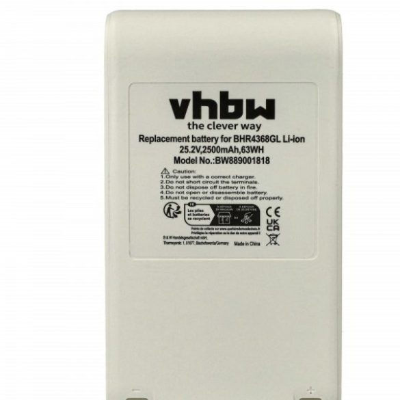 Dreame P2046-7S1P-BCB, 3027689, P2046-7S1P-BCA for Dreame 2500mAh, 25.2V, Li-Ion - Utángyártott porszívó akku