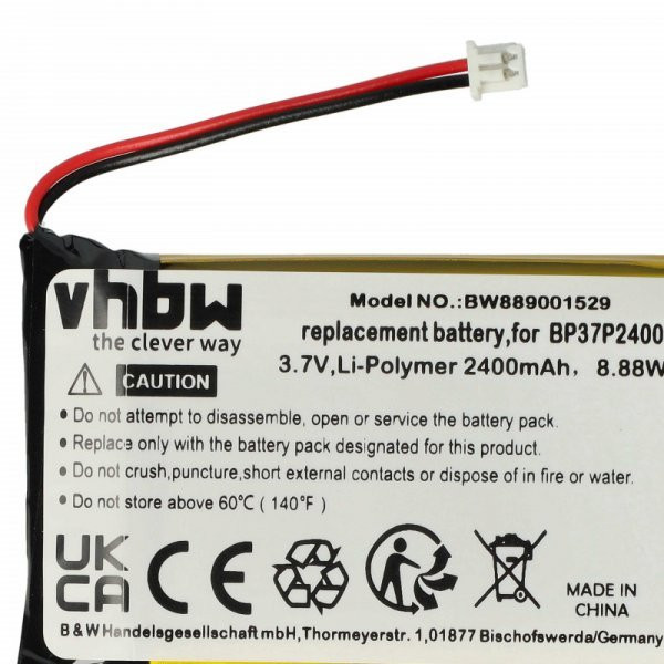 Kutya nyakörv Dogtra BP37P2400 - 2400 mAh 3.7 V Li-polymer - Utángyártott akku