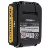 Szerszámgép akku Dewalt DCB182, DCB183 - 5000 mAh, 20 V, Li-Ion - Utángyártott akku - VHBW