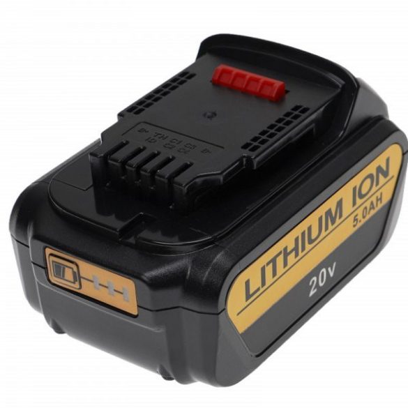Szerszámgép akku Dewalt DCB182, DCB183 - 5000 mAh, 20 V, Li-Ion - Utángyártott akku