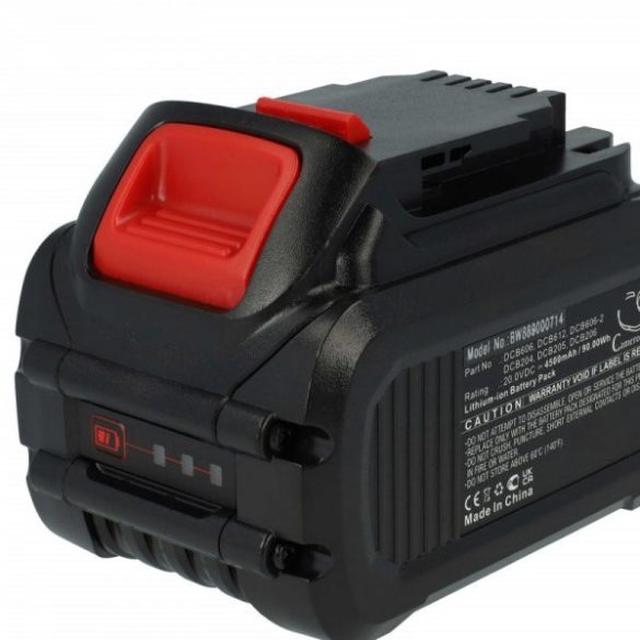 Szerszámgép akku Dewalt DCB115, DCB102, DCB105, DCB107, DCB112 - 4500 mAh, 20 V, Li-Ion - Utángyártott akku