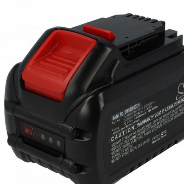 Szerszámgép akku Dewalt DCB115, DCB102, DCB105, DCB107, DCB112 - 9000 mAh, 20 V, Li-Ion - Utángyártott akku